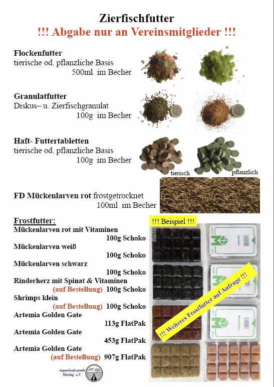 Futterliste Stand Januar 2015